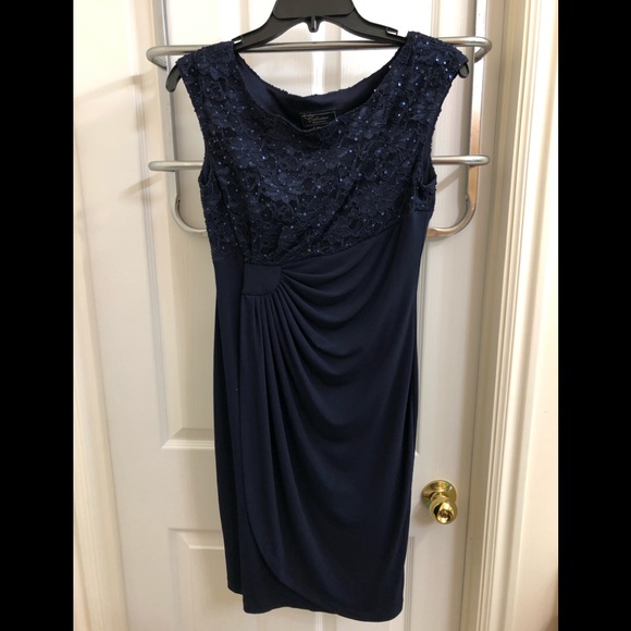 dress barn navy blue dresses